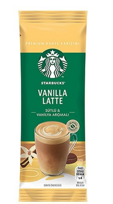 قهوه فوری وانیل لاته استارباکس بسته 10 ساشه ای وزن 215 گرم